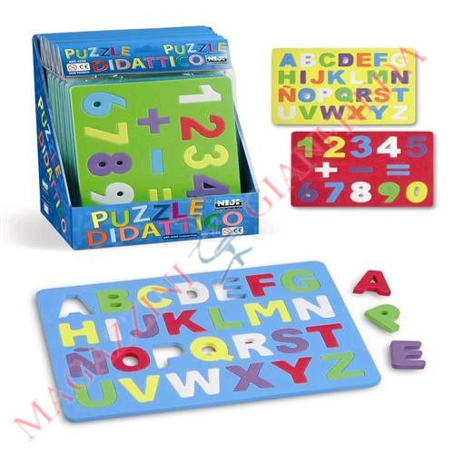 PUZZLE DIDATTICO ASSORTITO "NUMERI E LETTERE"